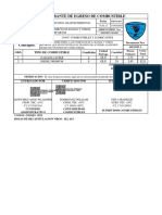 Comprobante de Egreso de Combustible: Partida