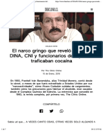 El Narco Gringo Que Reveló Cómo La DINA, CNI y Funcionarios Del Ejército Traficaban Cocaína