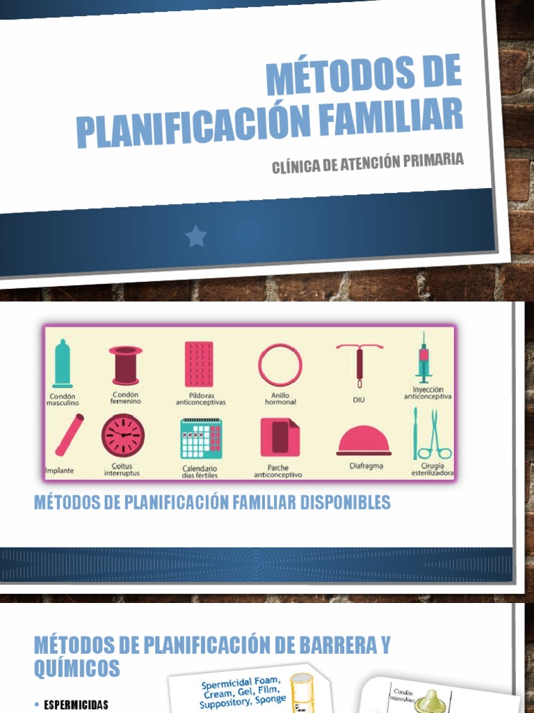 Métodos de Planificación Familiar | PDF | Control de la natalidad ...