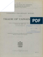 Trade of Canada, 1933: Condensed Preliminary Report