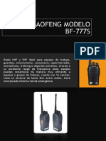 Radio Baofeng BF-777S 16 canales 3km alcance linterna