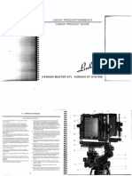 Linhof Kardan Master GTL GT System Instruction Manual (Copy) - German Language