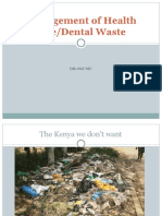 Management of Health Care Waste