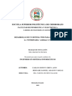 Escuela Superior Politécnica de Chimborazo: Facultad de Informática Y Electrónica