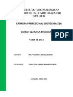 Instituto Tecnologico Superior Privado Agrario Del Sur: Carrera Profesional Zootecnia Z1A Curso: Quimica Biologica