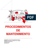 Procedimientos de Mantenimiento