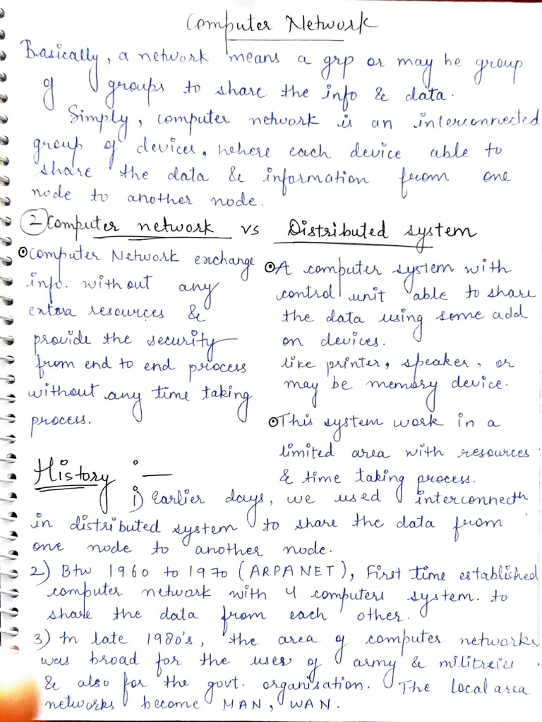 Computer Network Notes | PDF