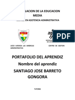 Portafolio Del Aprendiz Nombre Del Aprendiz Santiago Jose Barreto Gongora