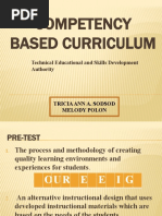 TESDA Competency-Based Curriculum Presentation | PDF | Competence ...
