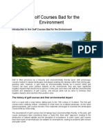 Are Golf Courses Bad For The Environment