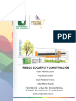 Riesgo Locativo Y Construcción: Karen Villareal Lozano Yeryt Mayle Castillo Angie Rossana Viveros Hellen Michel Asprilla