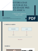 História Das Culturas Da Antiguidade Pré-Clássica: 2. O Mito E O Rito: Definições O Templo e Os Rituais