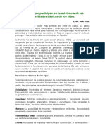 Factores Que Participan en Las Necesidades Básicas de Los Hijos