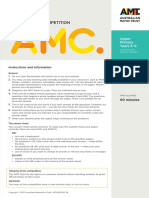 2022 AMC Paper UP OMR