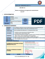 Sesión de Aprendizaje #3: Eda Nro 01: ACTIVIDAD 3: "Fiscalizamos y Socializamos El Programa de Mantenimiento de Mi IE"