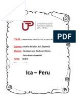 Ica - Peru: Curso: Docente: Alumno: - Turno: Ciclo