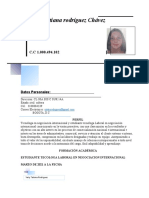 Yerly Tatiana Rodríguez Chávez: Datos Personales