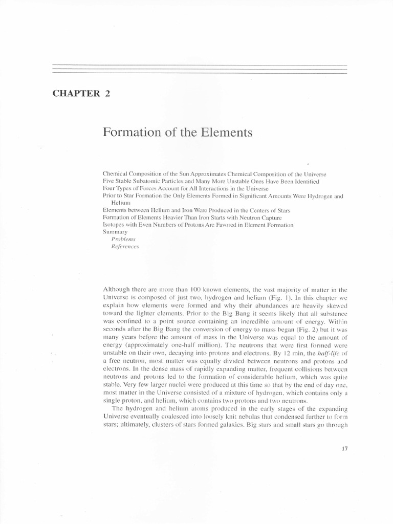 Formation of The Elements | PD…