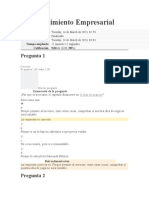 Emprendimiento Empresarial: 10 preguntas de evaluación