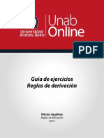 Guía de ejercicios: Reglas de derivación