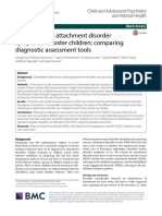 Assessment of Attachment Disorder Symptoms in Foster Children: Comparing Diagnostic Assessment Tools