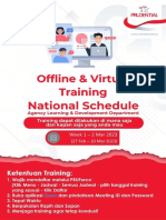 Jadwal Training Nasional (27 Feb - 10 Maret 2023)