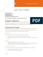 Compressed Gas Safety: Program Objective Purpose and Scope