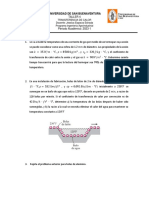 Taller 4. Transferencia de Calor en Estado Estacionario