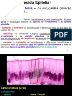 Características e Classificação dos Epitélios