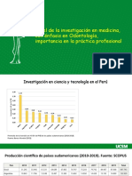 Papel de La Investigación en Medicina, Con Énfasis en Odontología, Importancia en La Práctica Profesional