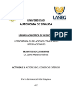 Actividad 3 Actores Del Comercio Exterior