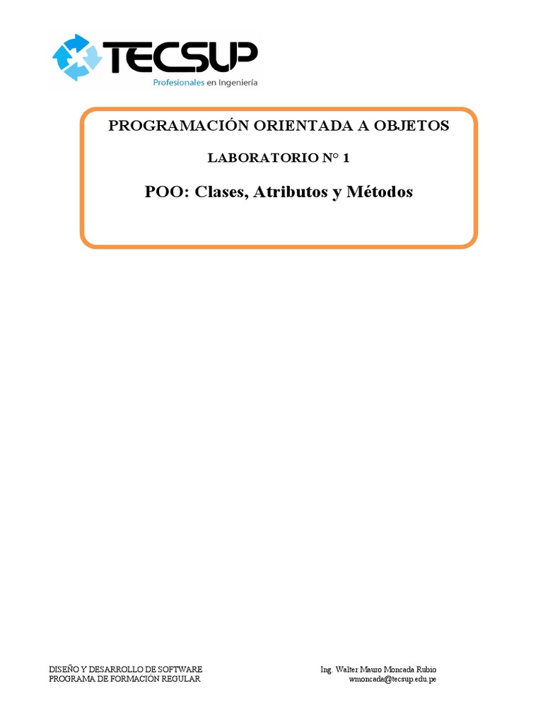 Laboratorio POO: Java y NetBeans | PDF | Programación de computadoras ...