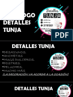 Catálogo Detalles Tunja