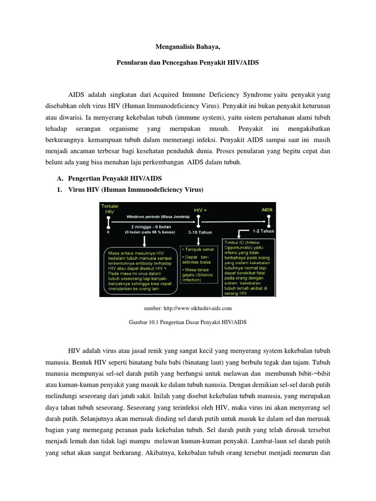Bahan Ajar Materi HIV AIDS | PDF
