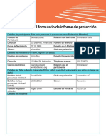 Hoja de Trabajo Del Formulario de Informe de Protección