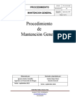 Procedimiento de Mantención General