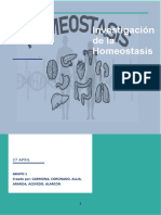 Investigación de La Homeostasis: 27 April