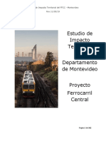 Estudio de Impacto Territorial Departamento de Montevideo Proyecto Ferrocarril Central