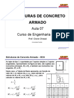Estruturas de Concreto Armado: Aula 07 Curso de Engenharia Civil