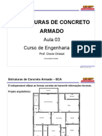 Estruturas de Concreto Armado: Aula 03 Curso de Engenharia Civil