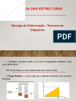 Teoria das estruturas: energia de deformação e teorema de Clapeyron