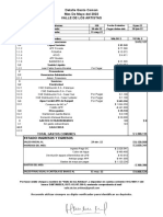 Estado Ingresos Y Egresos: Detalle Gasto Común Mes de Mayo Del 2022 Valle de Los Artistas