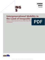 Intergenerational Mobility in The Land of Inequality