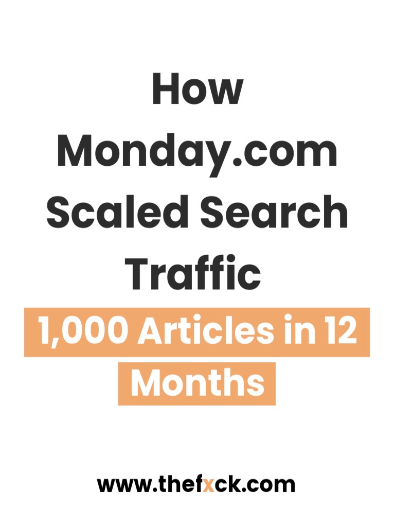 Monday Com Pre IPO SEO Scale Up 1670220968 | PDF