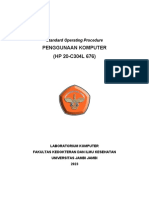 Standard Operating Procedure Komputer (HP 20-C304L 676)