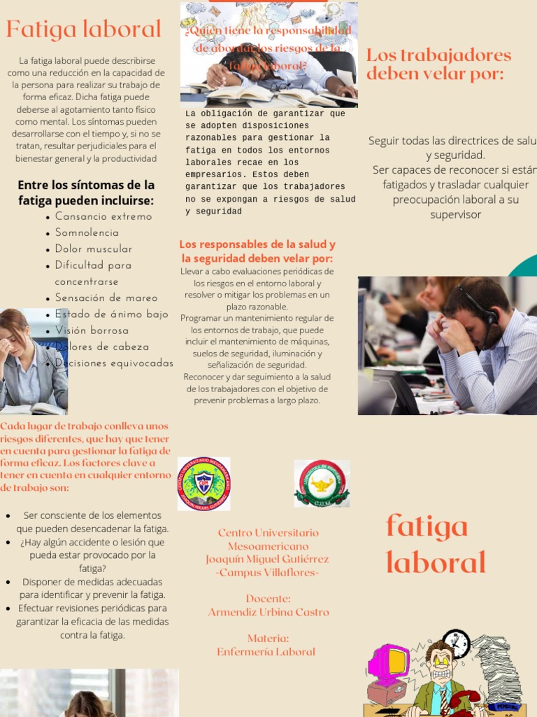 Prevención y Síntomas de Fatiga Laboral | PDF | Causas de la muerte ...