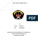 Delayed Cord Clamping (DCC) : Program Studi Pendidikan D-Iv Kebidanan Fakultas Ilmu Kesehatan Universitas Kadiri