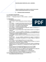 Municipalidad Distrital de El Carmen O: Título I 1.1. Disposiciones Generales 1.1.1 Entidad Convocante