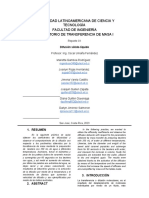 Universidad Latinoamericana de Ciencia Y Tecnología Facultad de Ingeniería Laboratorio de Transferencia de Masa I