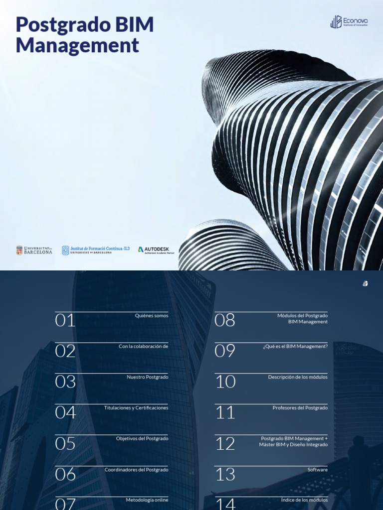 Postgrado en BIM Management Online | PDF | Autodesk Revit | Software